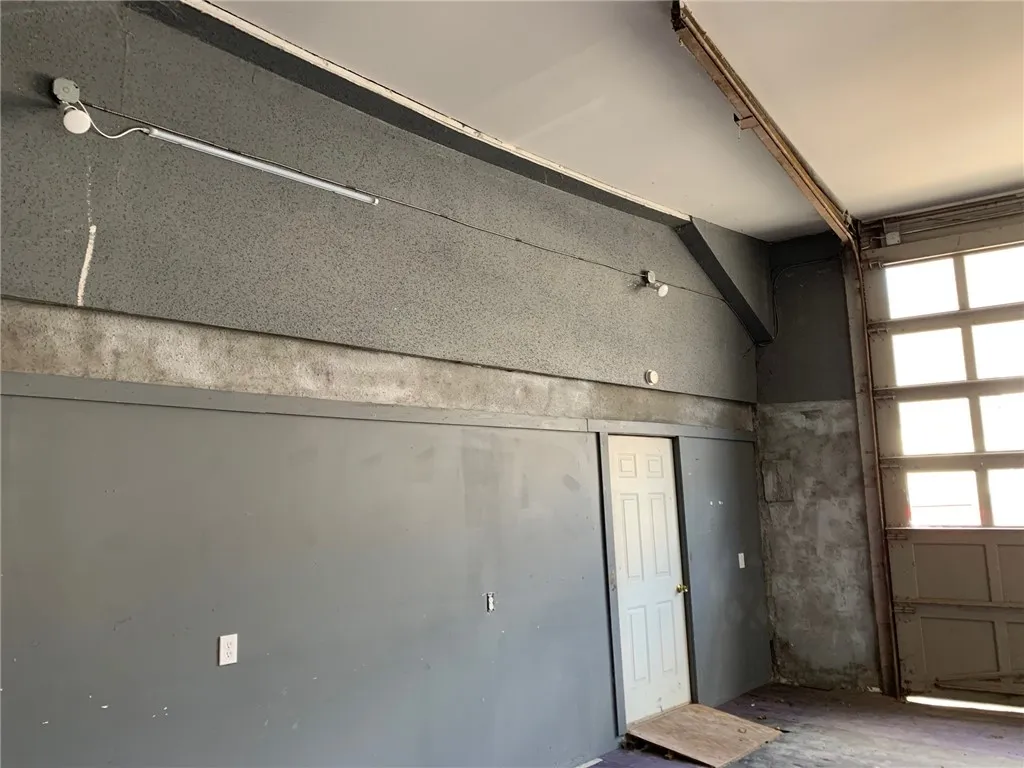 Garage looking towards street
