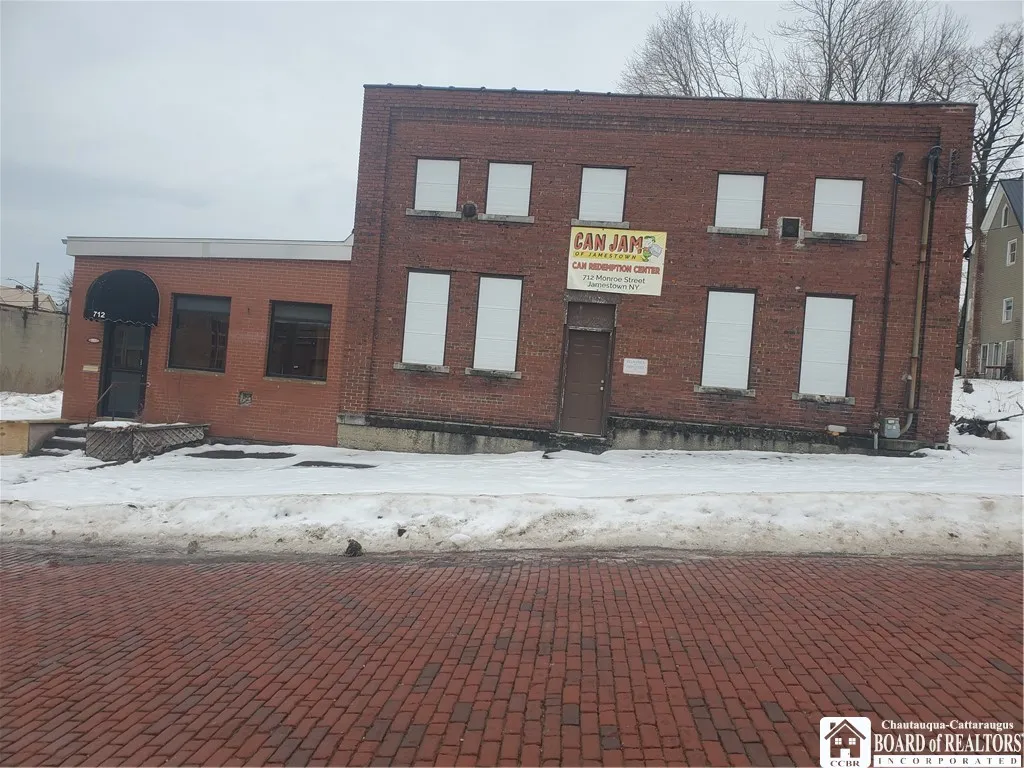 front of building.