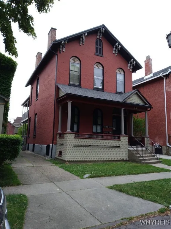 Front exterior view in summer