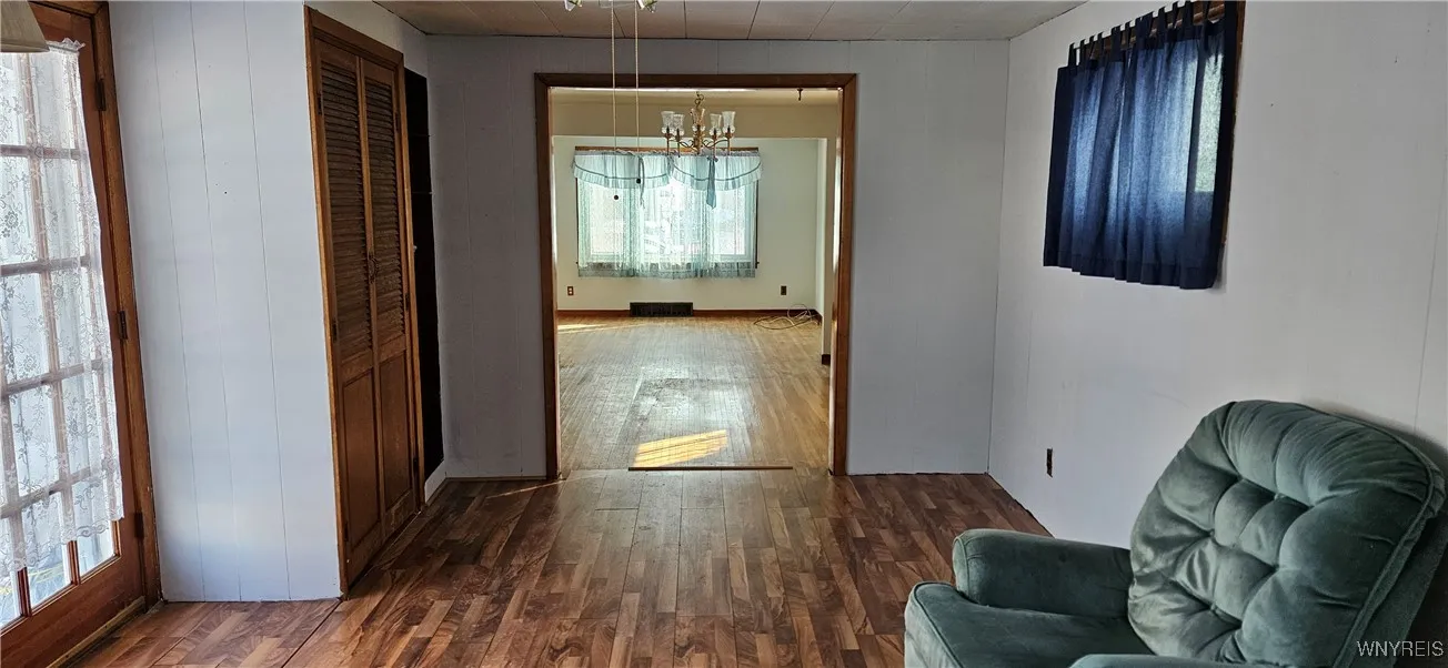Family room - view into living and dining room