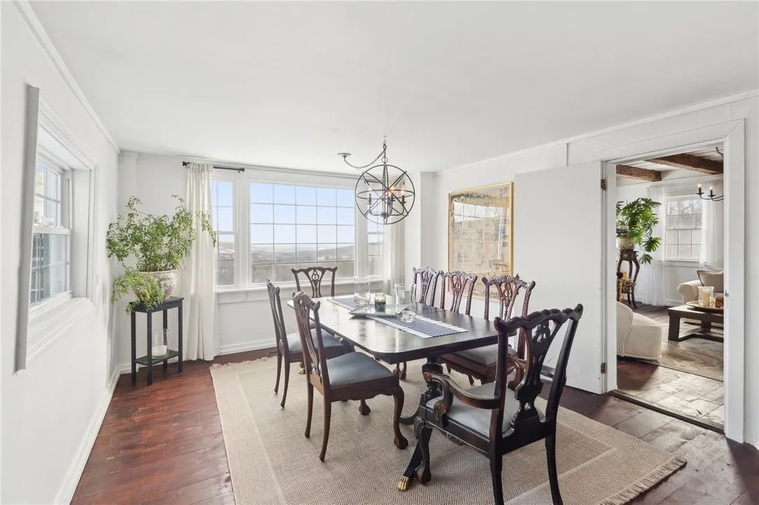Formal dining room with outstanding views