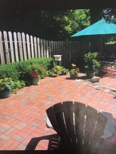 Brick Patio In The Summer