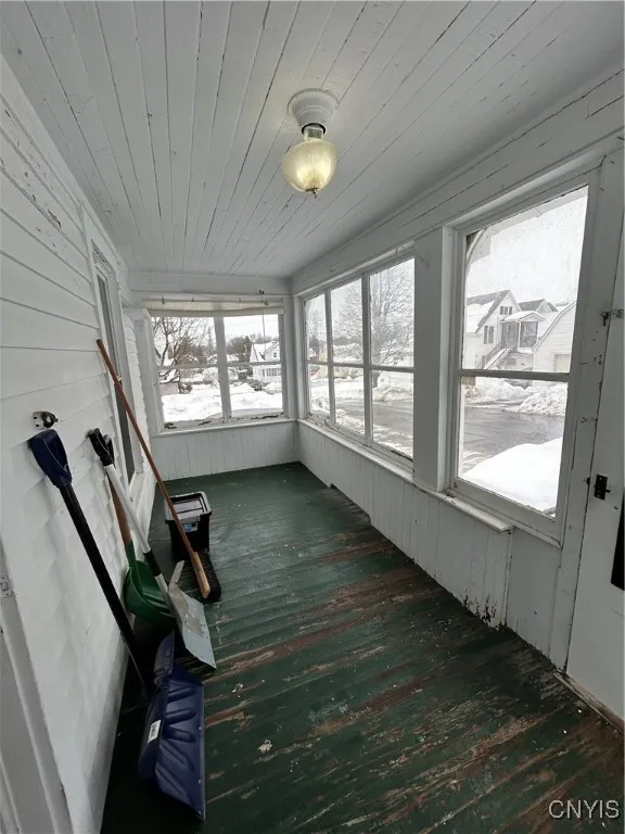 Glassed in front porch