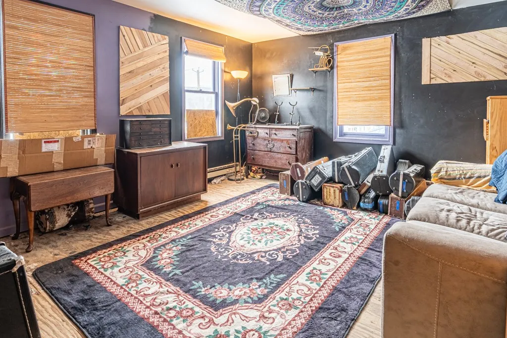 Storage / staging area for personal belongings