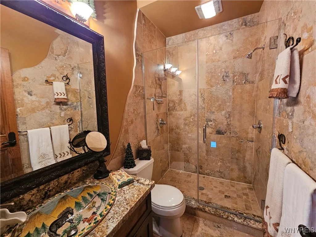 Bathroom on lower level