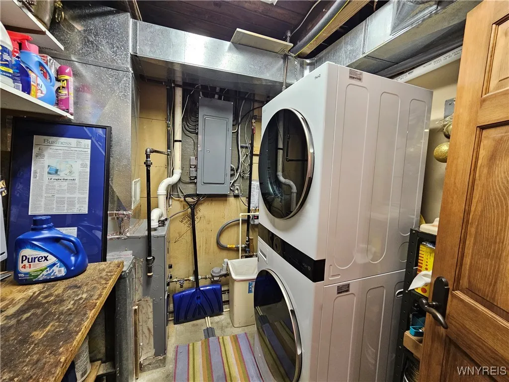 Utility room on lower level. Brand New W&D