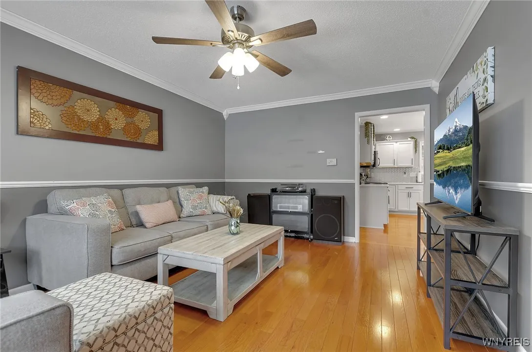 Formal dining room currently being used for an informal sitting area