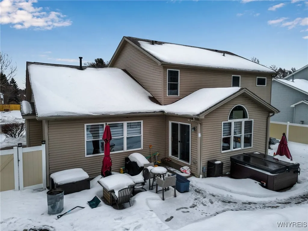 Back yard enjoyment...hot tub and firepit