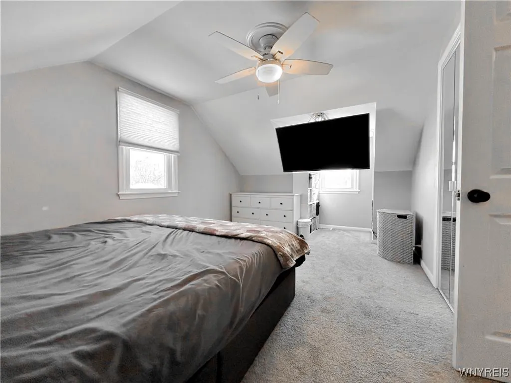 Bedroom 1 with automatic tv bracket down