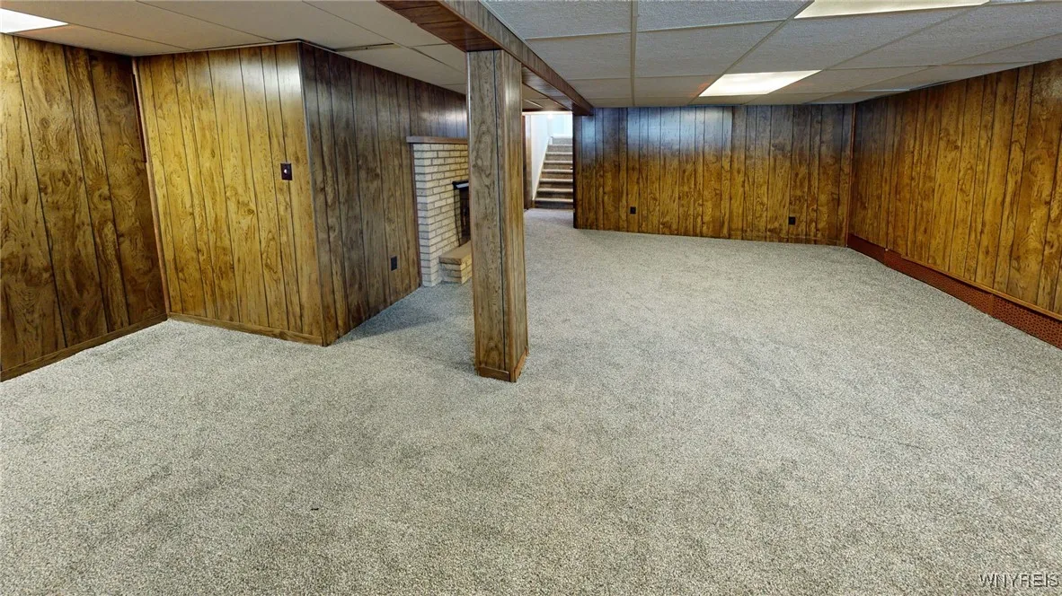 Partially Finished Basement View 2