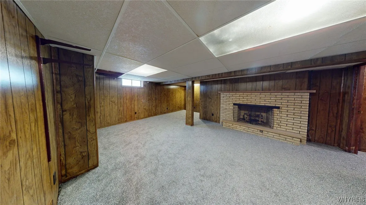 Partially Finished Basement View 1