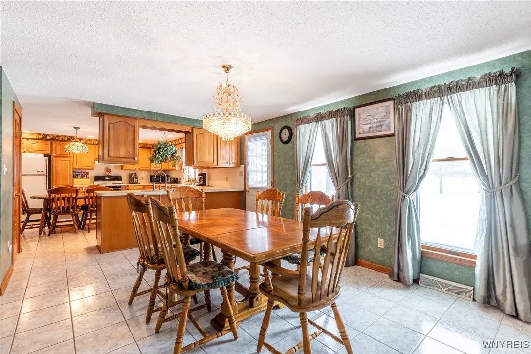Huge kitchen with dining area