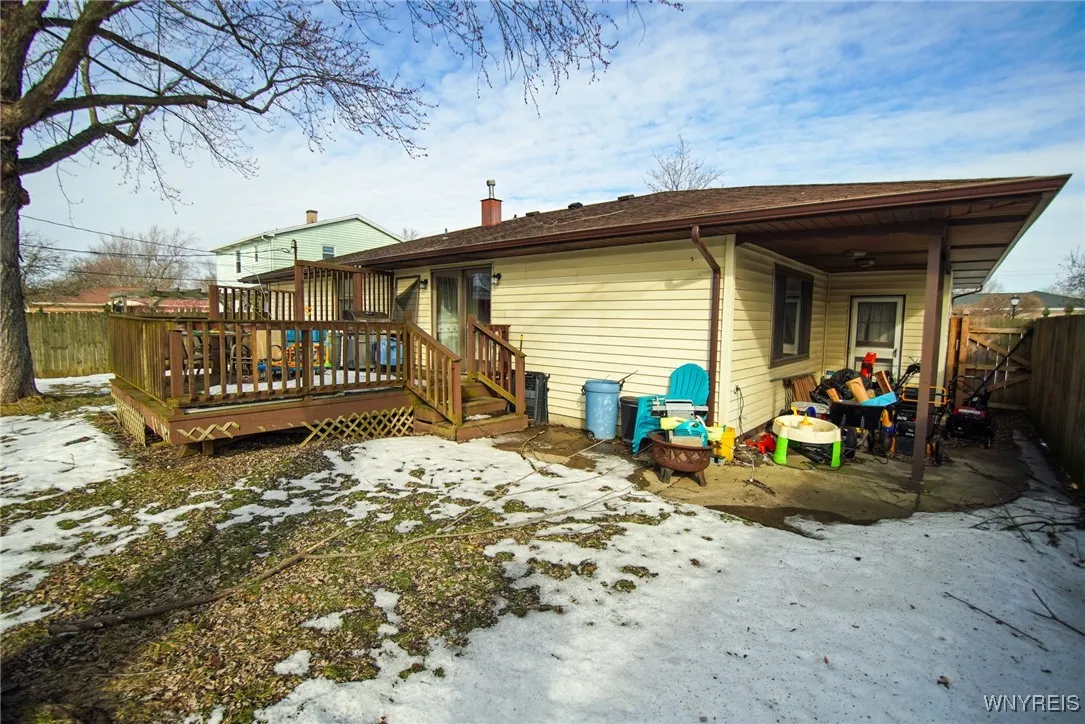 Rear patio