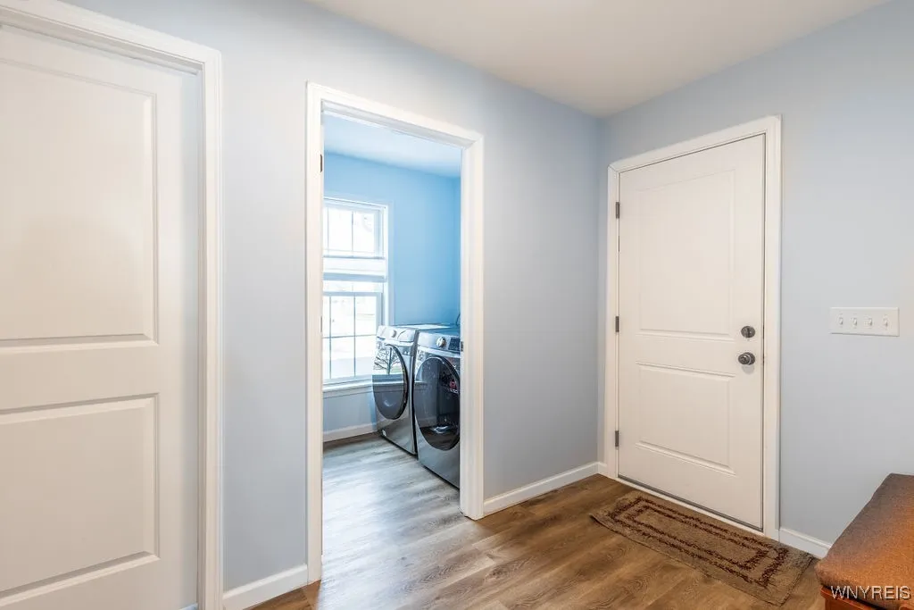 Mudroom off garage