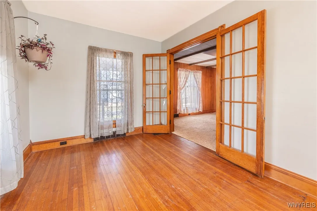 Foyer with original French Doors