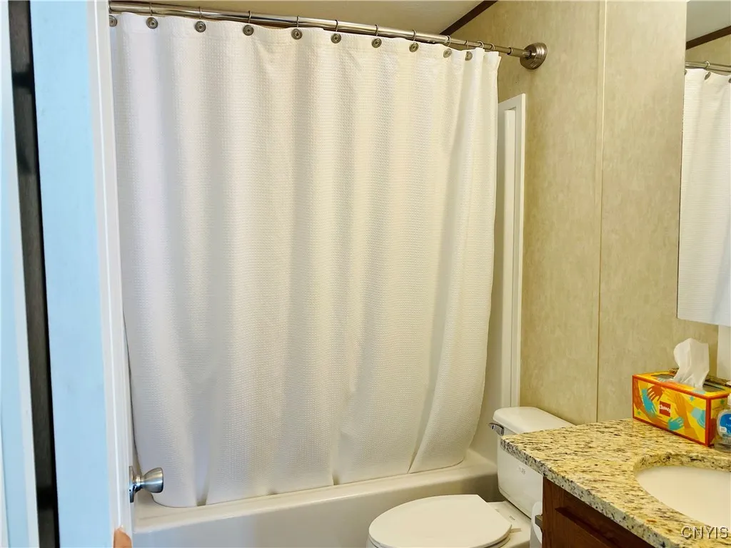 Main bathroom off living room