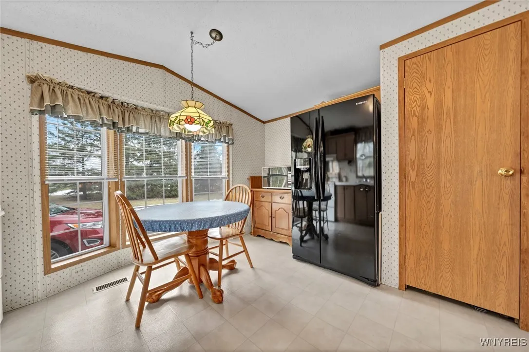 Kitchen is large and has tons of natural light.