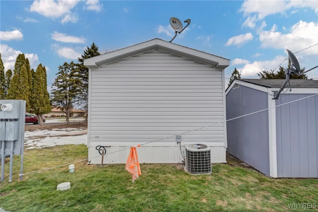 Home has vinyl siding for maintenance free exterior.