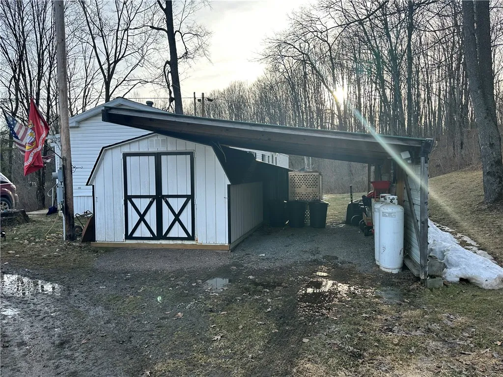 Shed w/ Carport