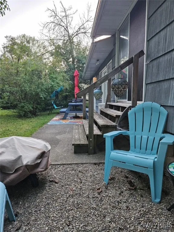 Enjoy this private patio space when the nice weather arrives!