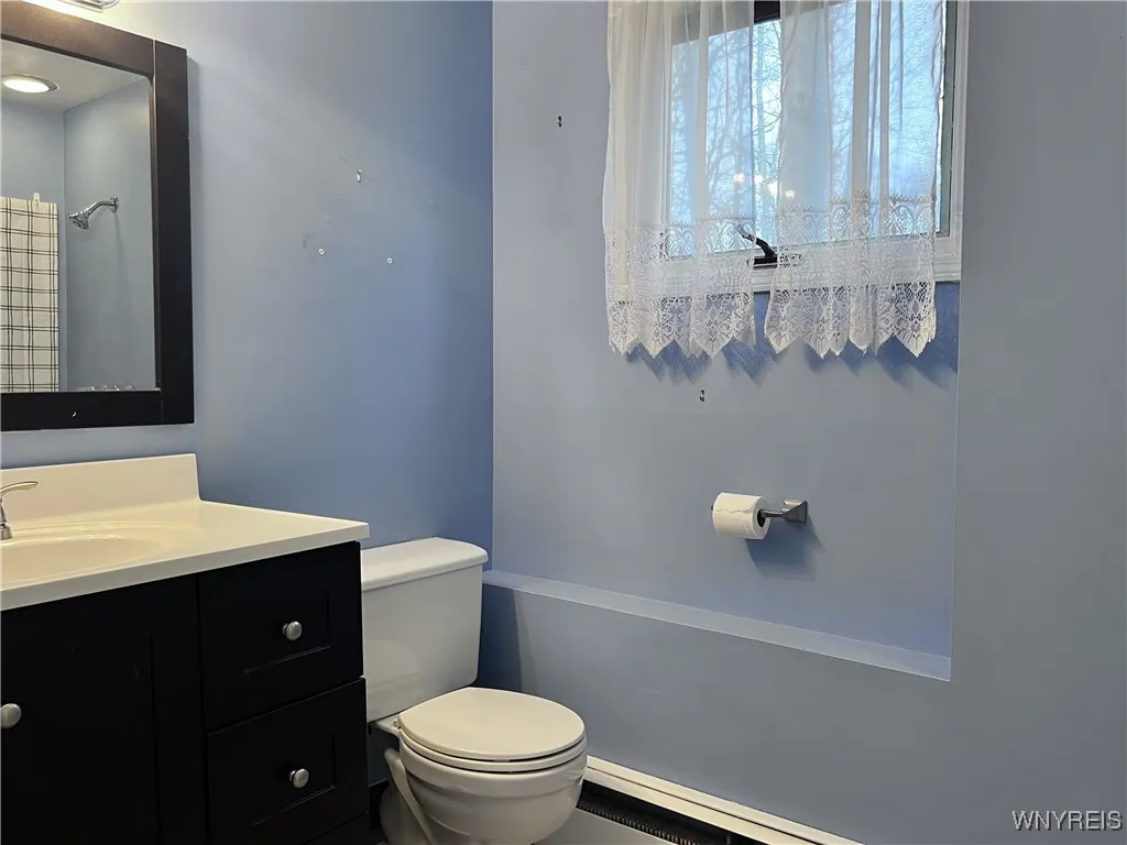 The Lower Level Full Bath is located off the Family Room.