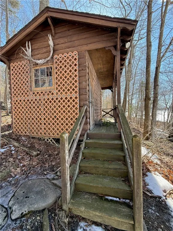 Sauna building at the south shore.