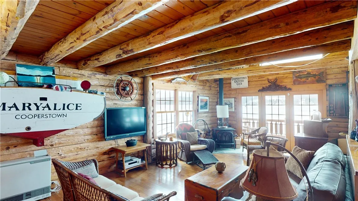 Take the chill off by a warm wood fire.