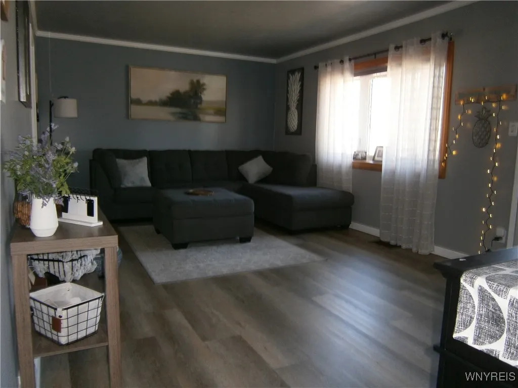 Living room with LVP flooring