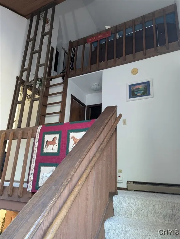 STAIR WAY LOOKING UP AT LOFT (3RD BEDROOM)