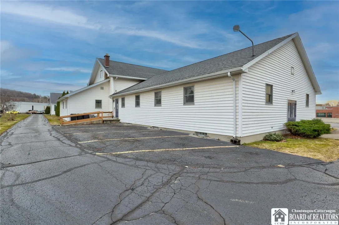 Back exterior of hall