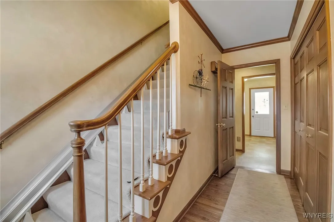 Stairwll from separate entrance leading the the inlaw apartment