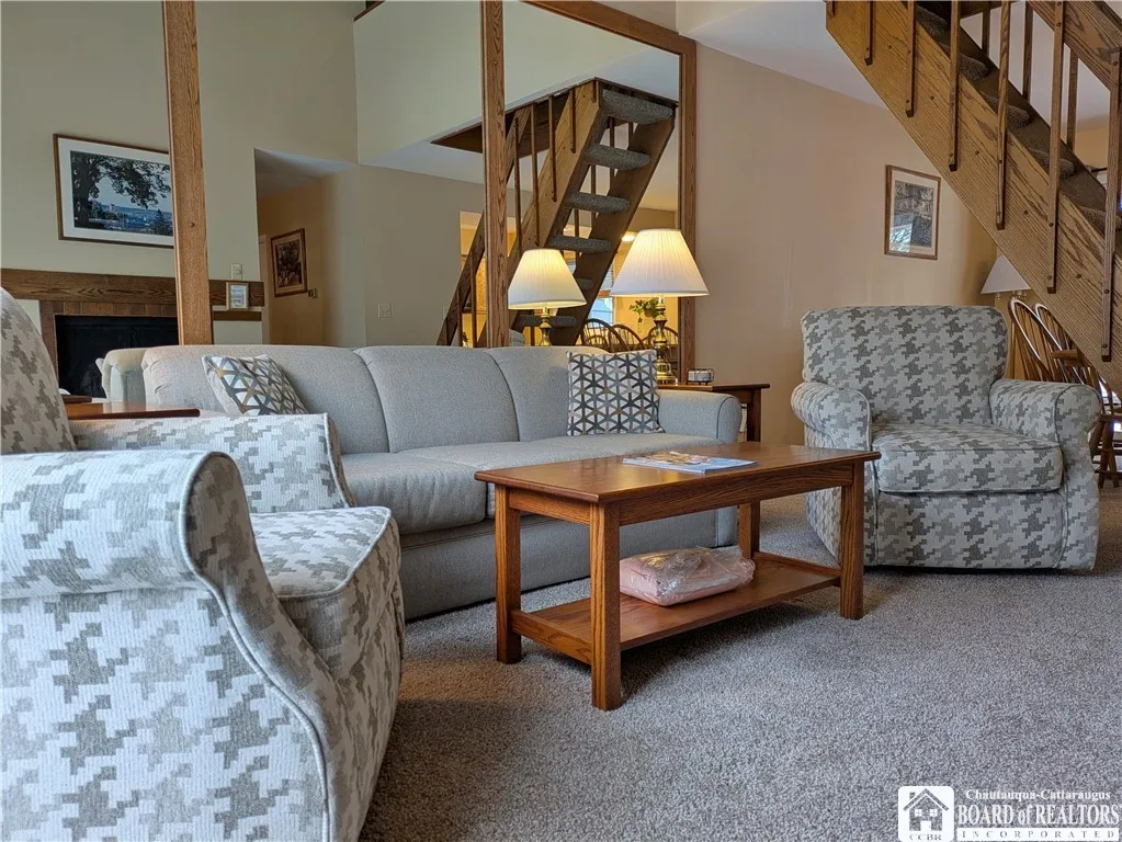 Living room with a sleeper sofa