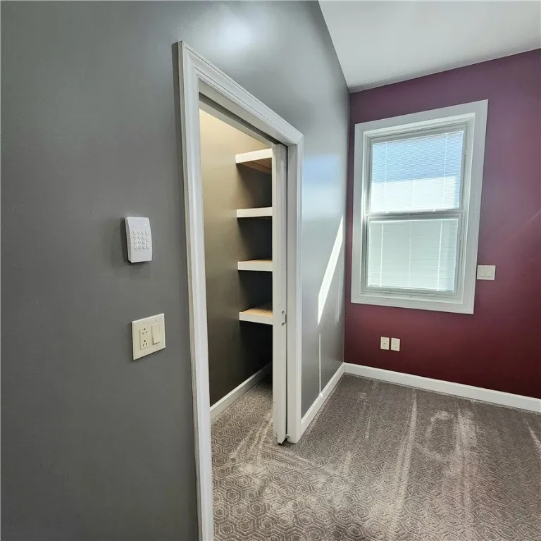 Extra closet in master bedroom