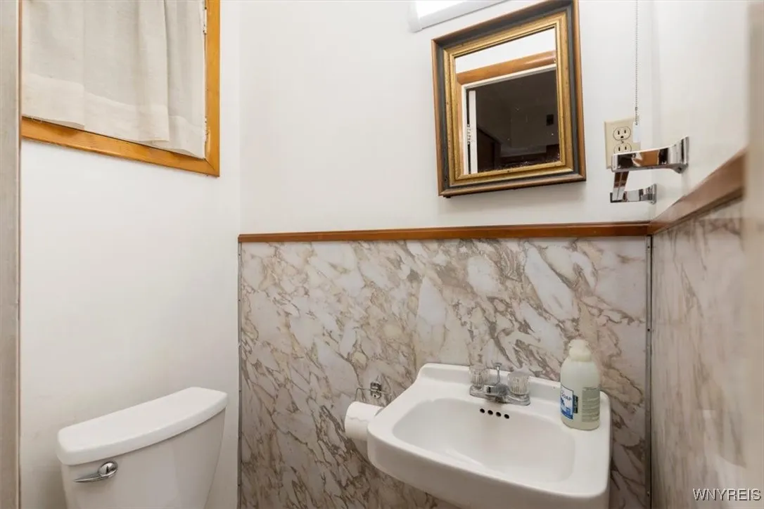 Half bath on 1st floor.