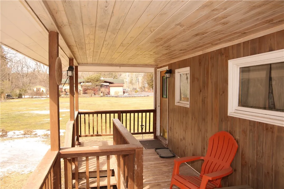 Porch in rear of cottage