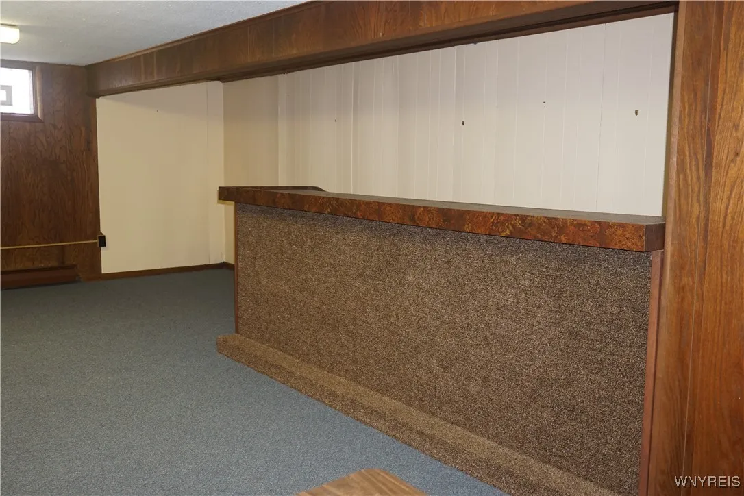 Basement bar for entertaining.