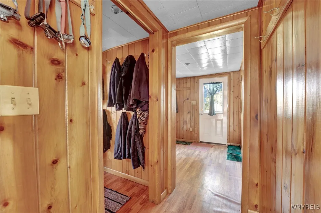 Coat Closet/Mudroom Entrance off side of house
