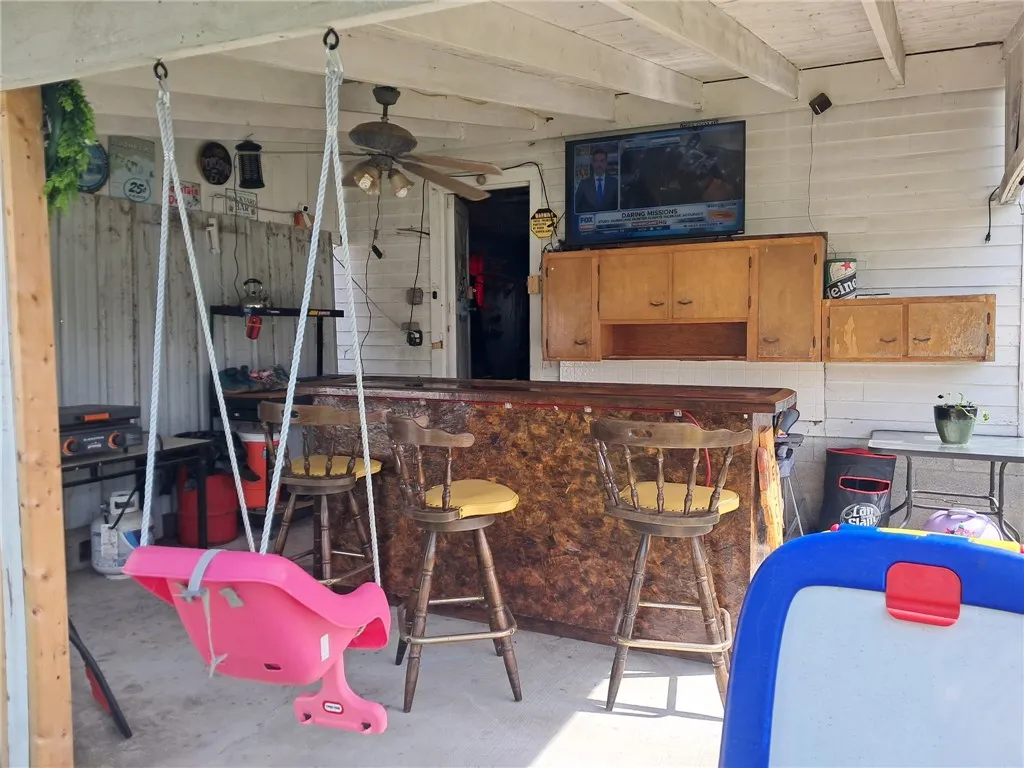 Patio/Bar area off the garage