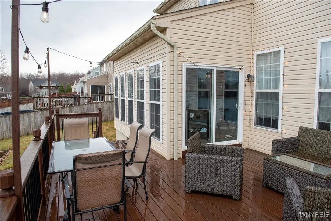 Deck off the sunroom