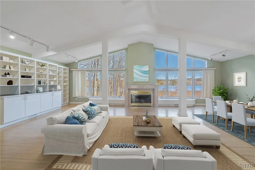 Virtual staging of living room