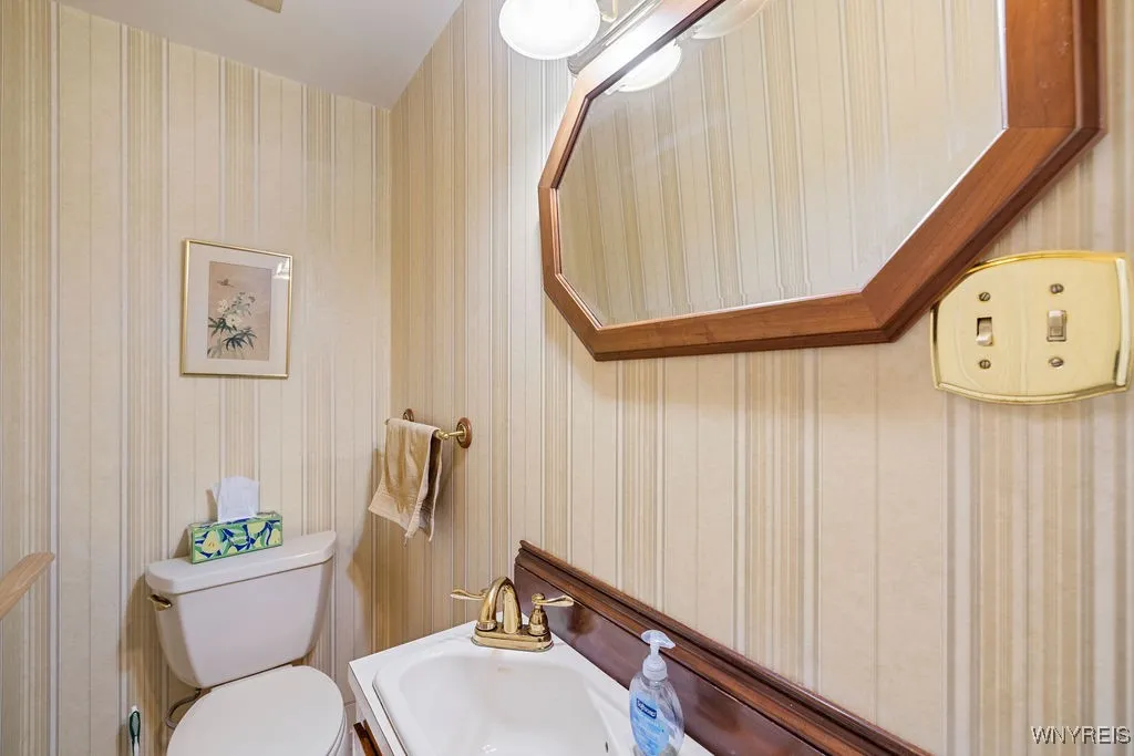 First floor half bath