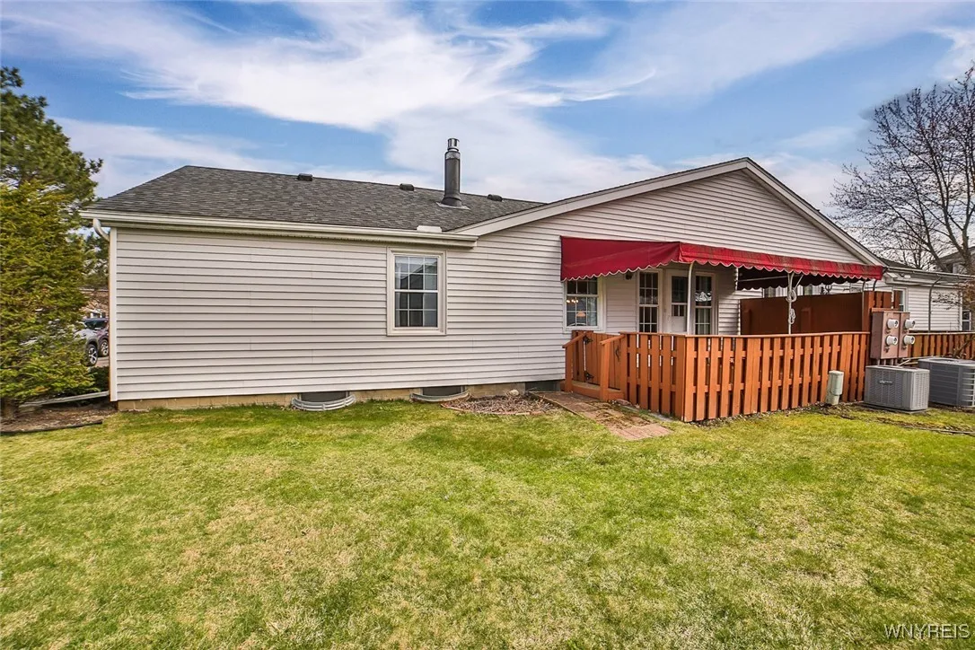Plenty of Green Space off your deck with awning!
