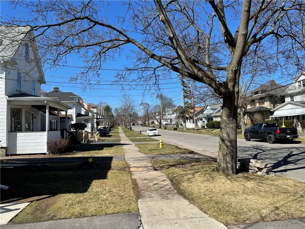 A view of the street.