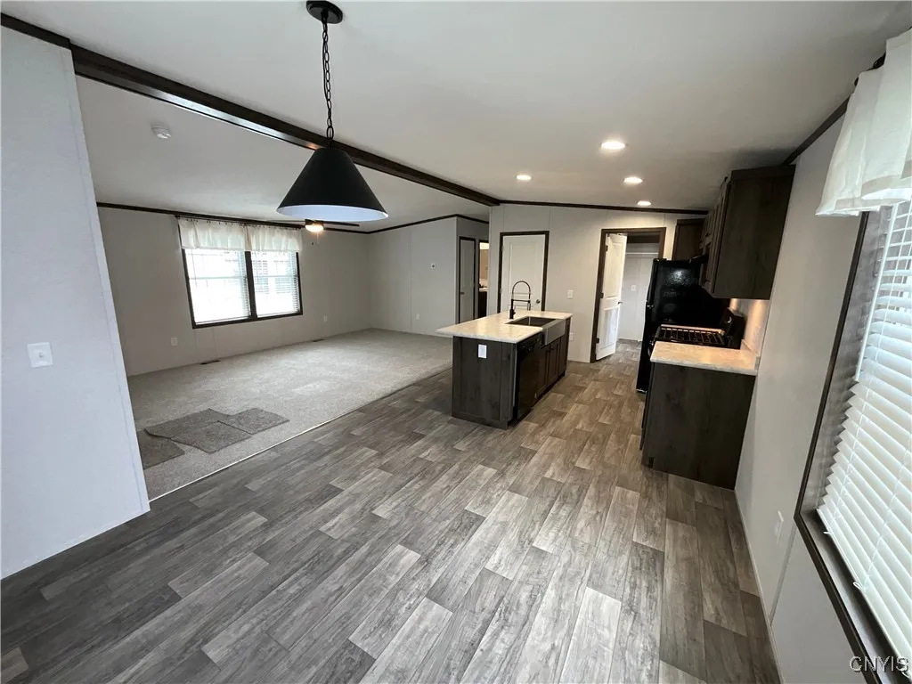 Dinning room, Kitchen and Living room