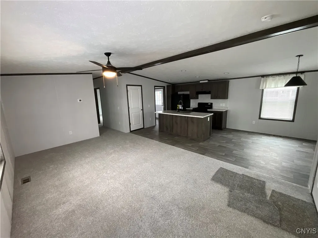 Living room, Kitchen and dinning room
