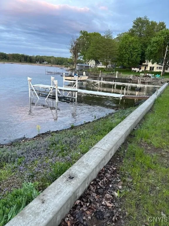 The dock and hoist are in