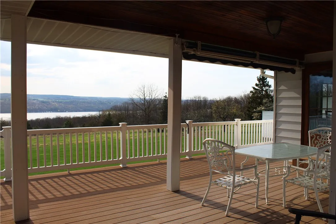 Cover Deck for Sunset Dinner Opens into Kitchen
