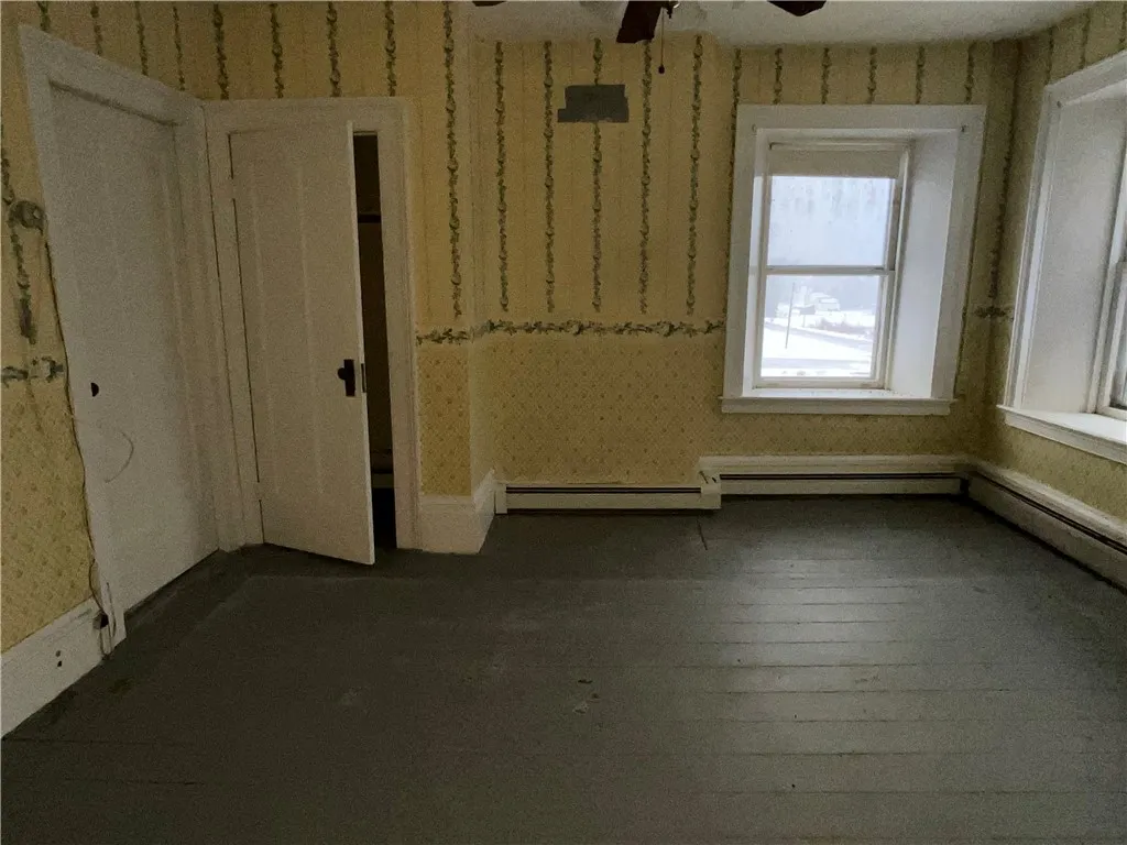 One of the upstairs bedrooms.