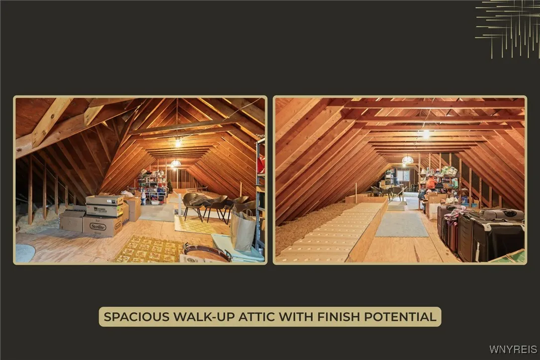 Walk-up finish-able attic space