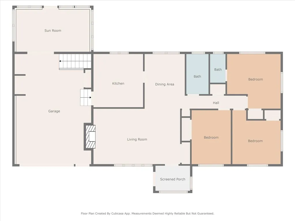 Main level floor plan